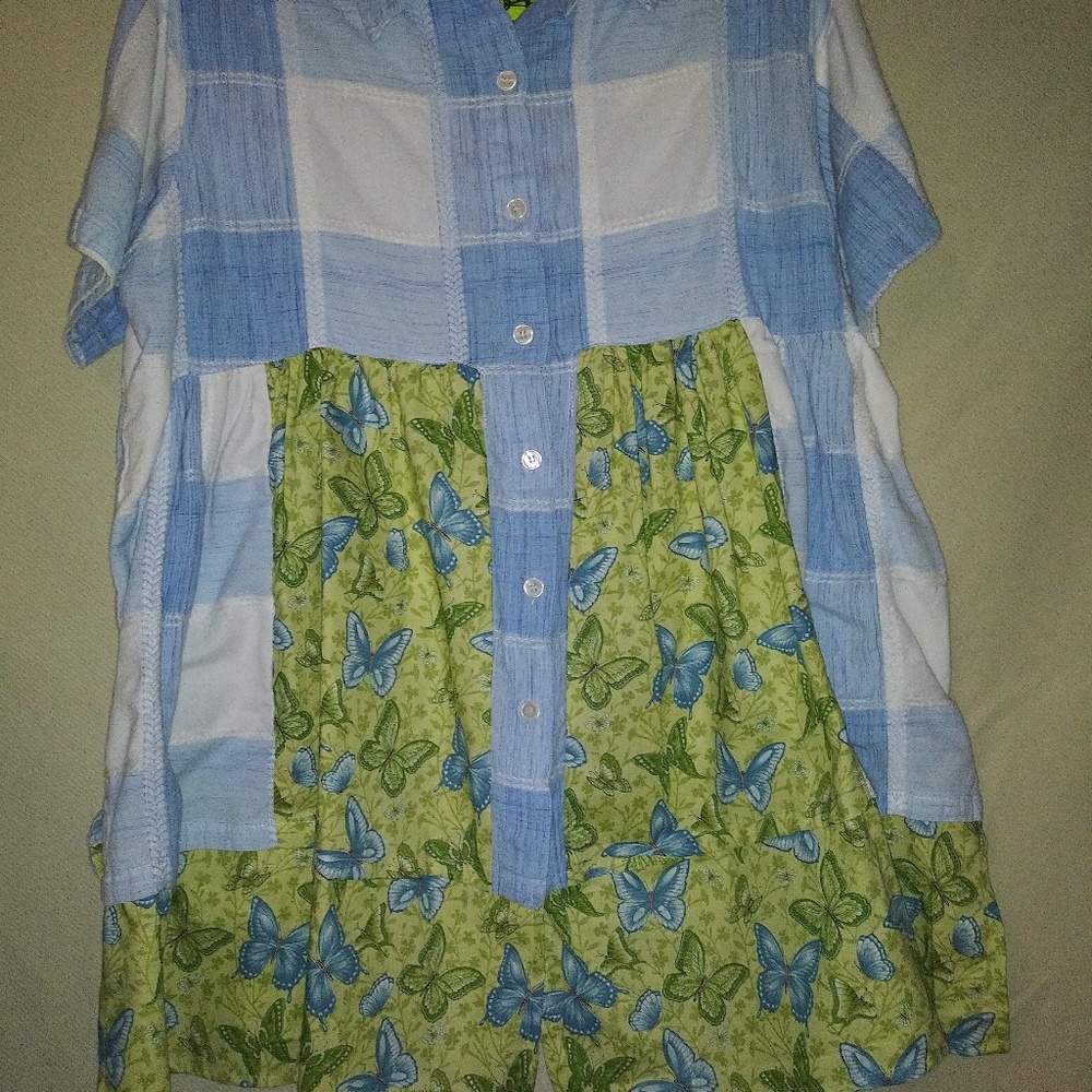 197 jeaniemade scrapwear size 2 X Tunic - Picture 2 of 3